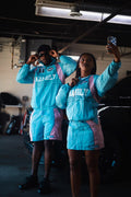 JC-26 Family Windbreaker Set Powder Blue Pink full look